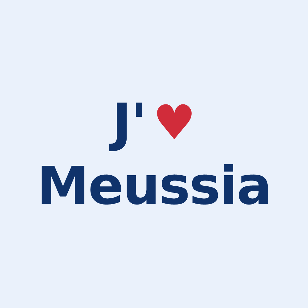 Sticker personnalisé Meussia — design J'aime Meussia