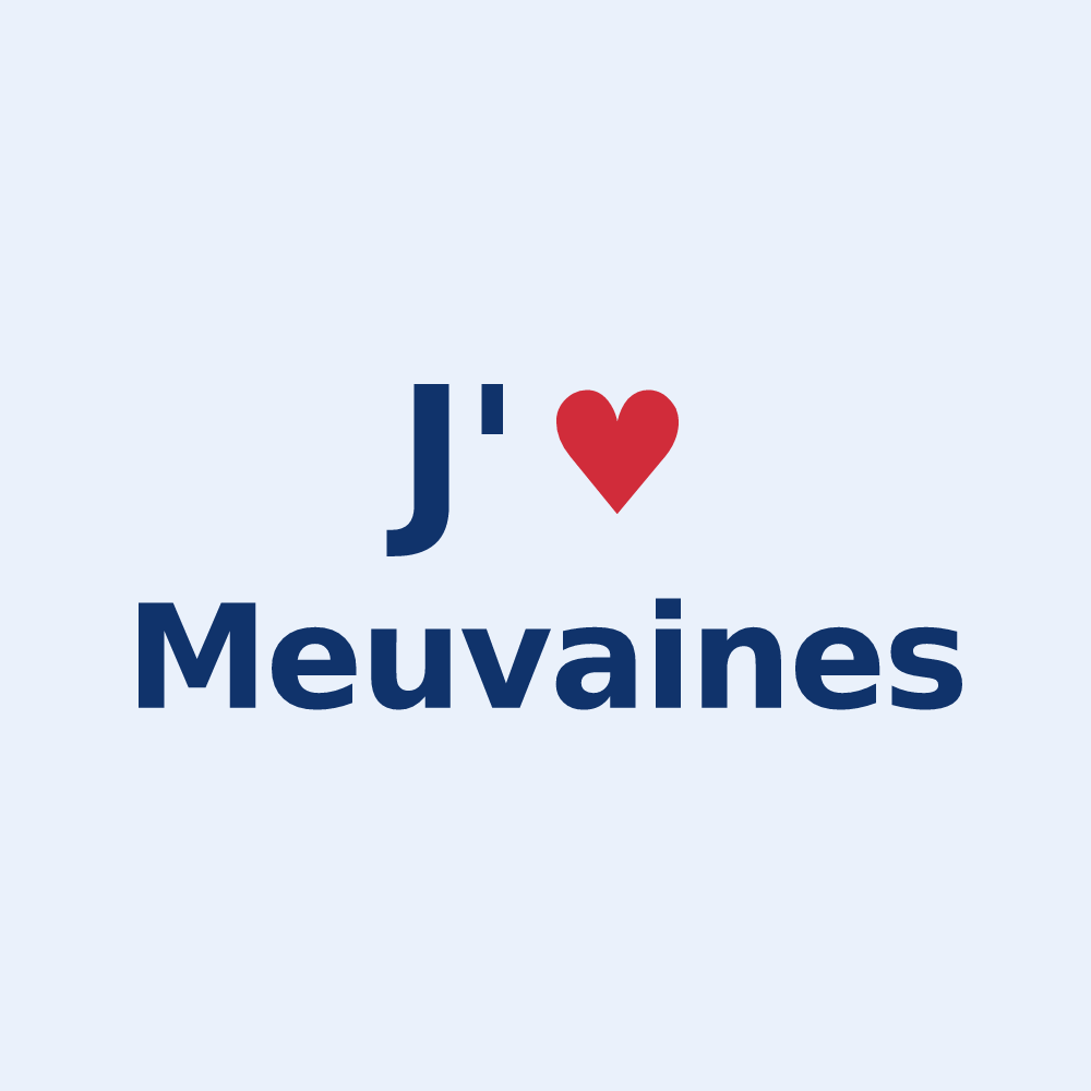 Sticker personnalisé Meuvaines — design J'aime Meuvaines