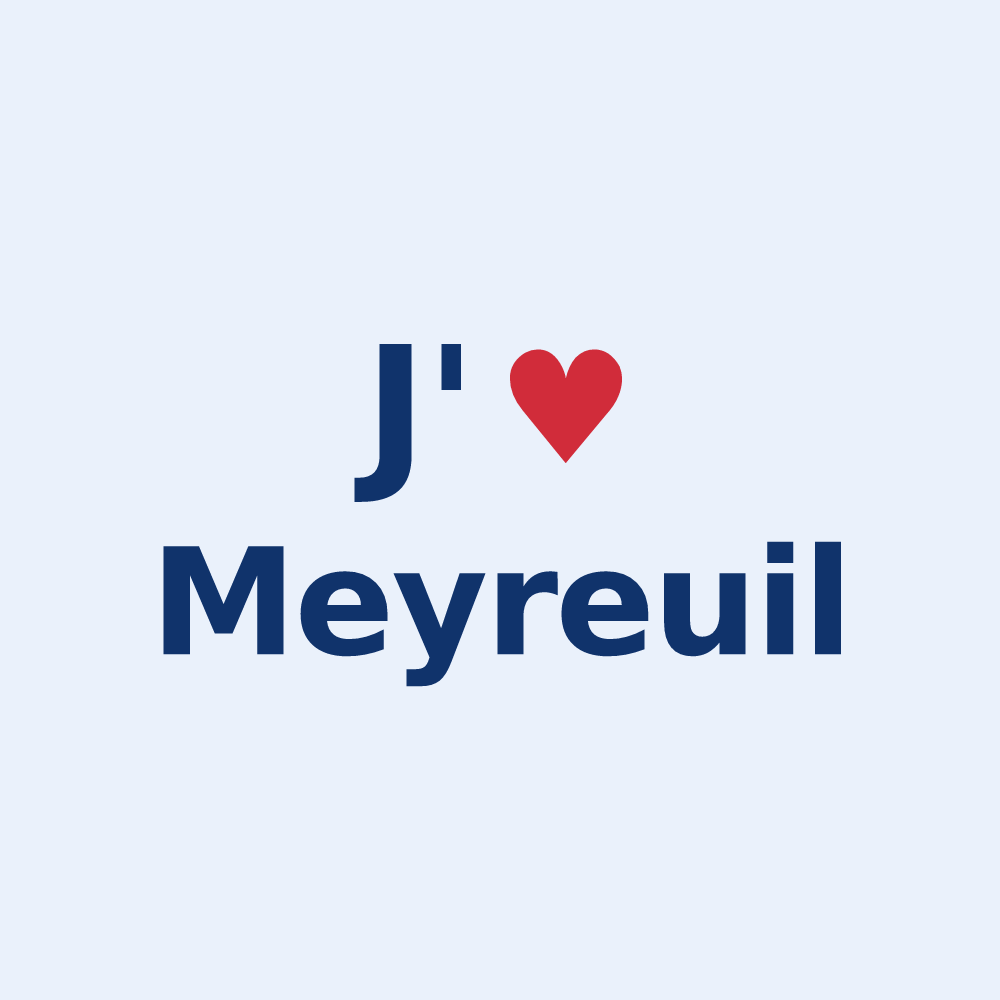 Sticker personnalisé Meyreuil — design J'aime Meyreuil