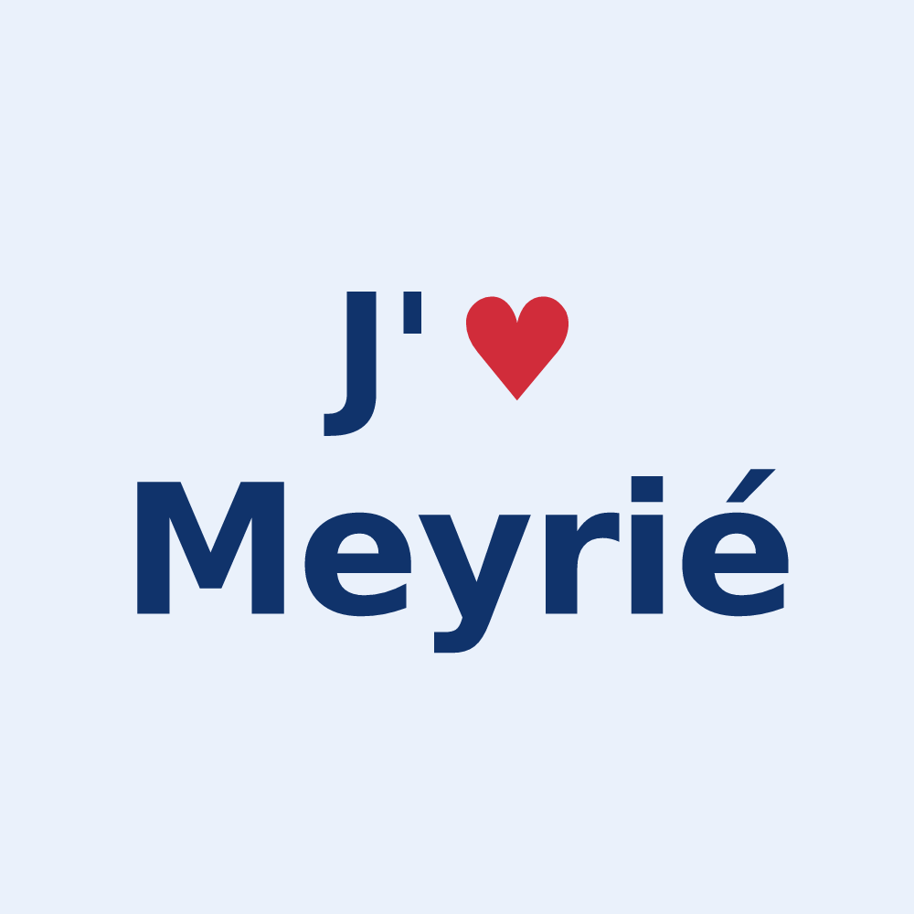 Sticker personnalisé Meyrié — design J'aime Meyrié