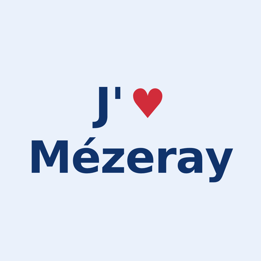 Sticker personnalisé Mézeray — design J'aime Mézeray