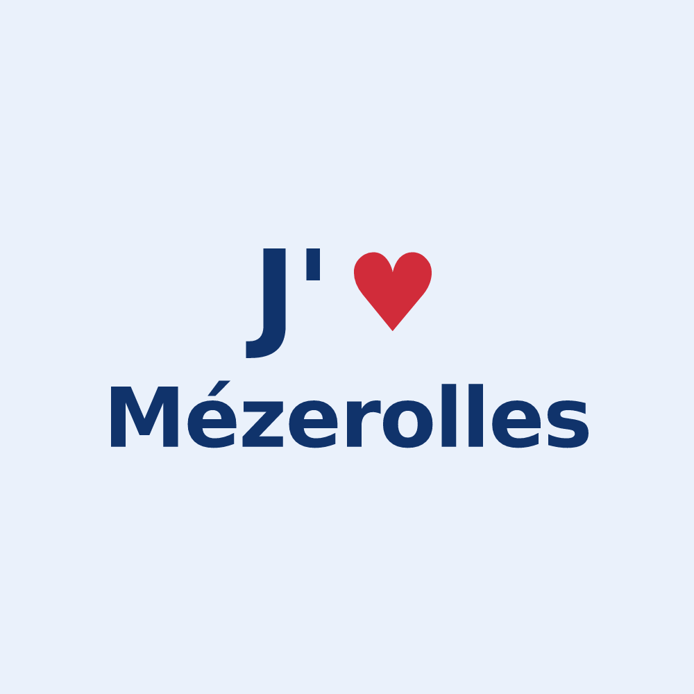 Sticker personnalisé Mézerolles — design J'aime Mézerolles