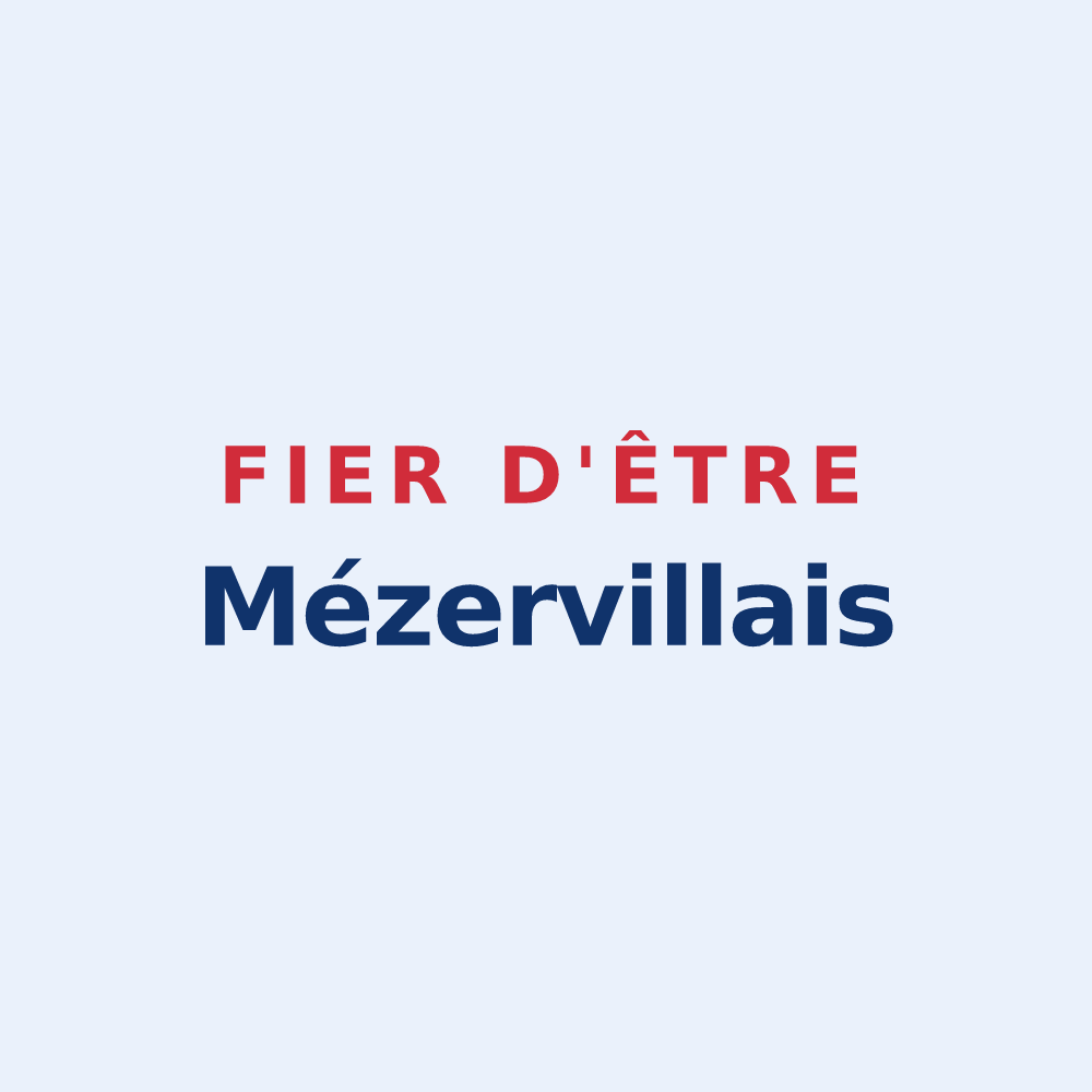 Sticker « Fier d'être Mézervillais » — design pour Mézerville
