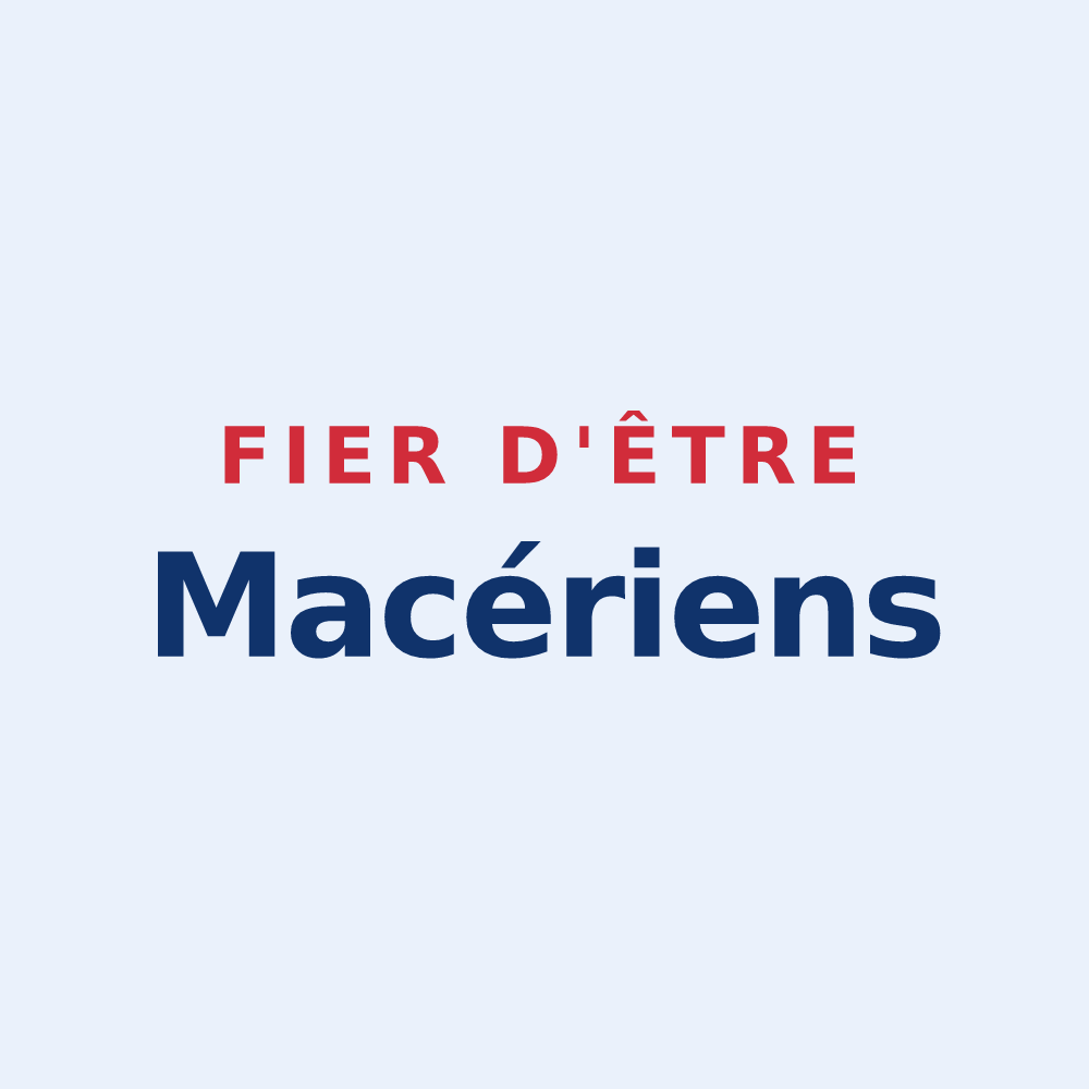 Sticker « Fier d'être Macériens » — design pour Mézières-sur-Oise