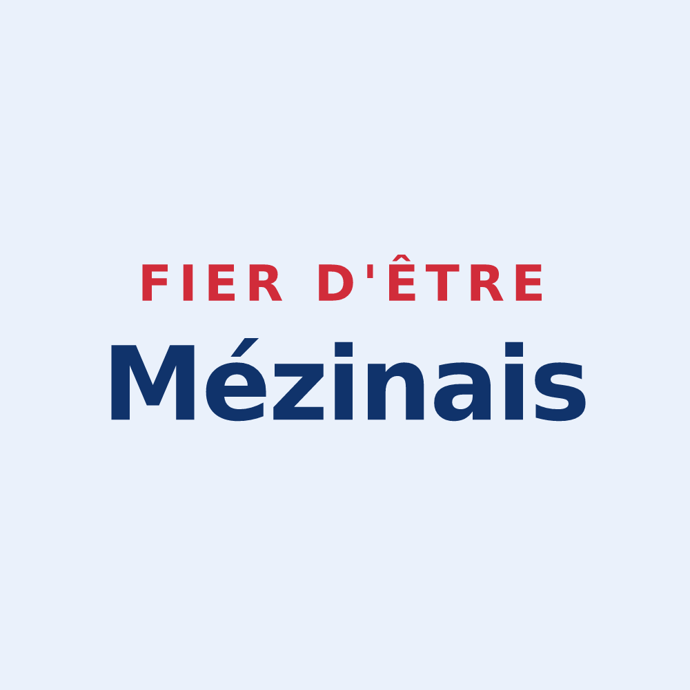 Sticker « Fier d'être Mézinais » — design pour Mézin