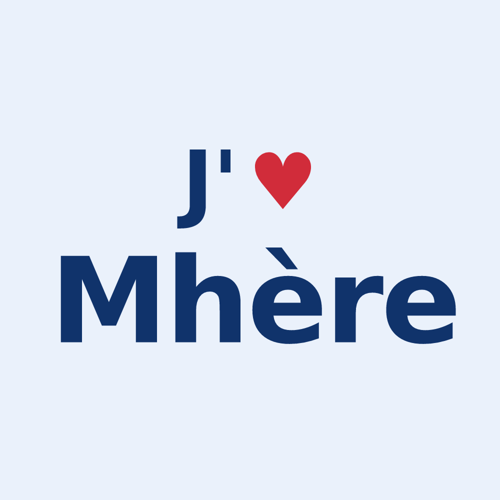 Sticker personnalisé Mhère — design J'aime Mhère