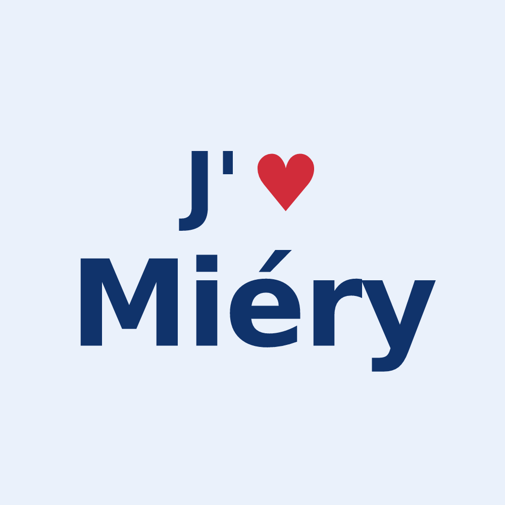 Sticker personnalisé Miéry — design J'aime Miéry