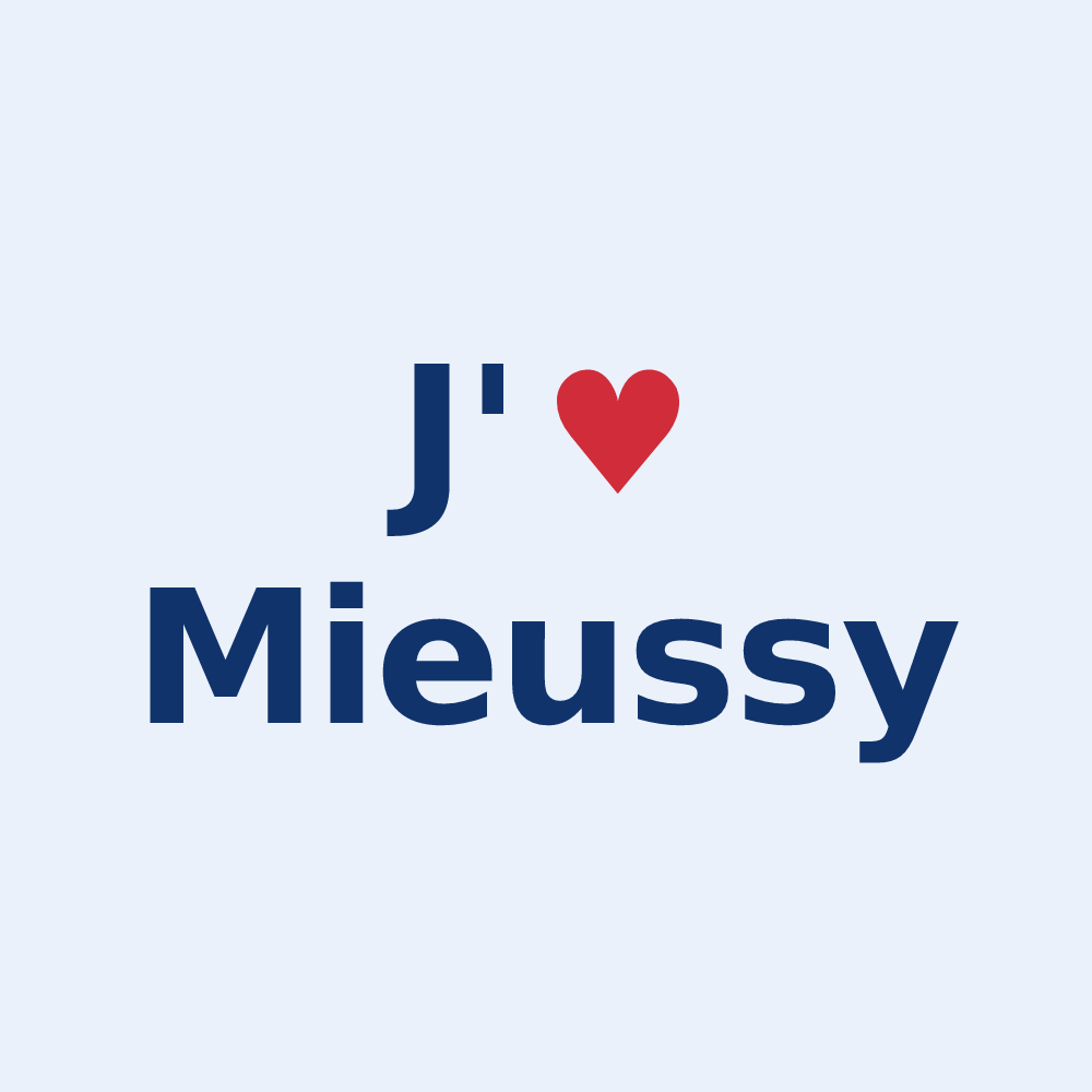 Sticker personnalisé Mieussy — design J'aime Mieussy