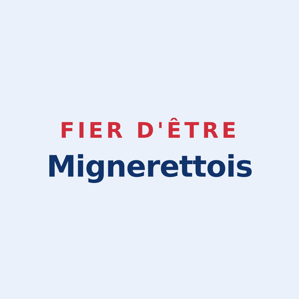 Sticker « Fier d'être Mignerettois » — design pour Mignerette