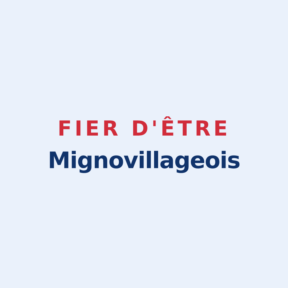 Sticker « Fier d'être Mignovillageois » — design pour Mignovillard