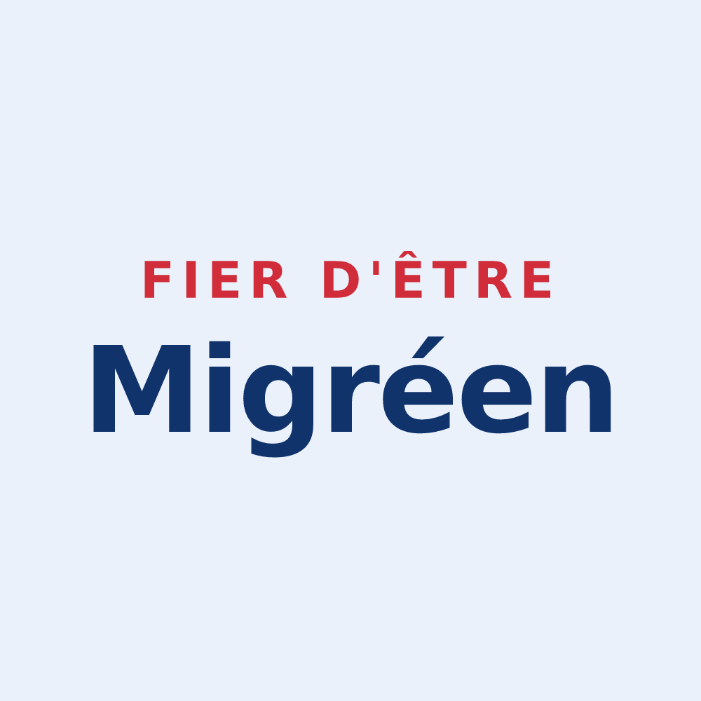 Sticker « Fier d'être Migréen » — design pour Migré