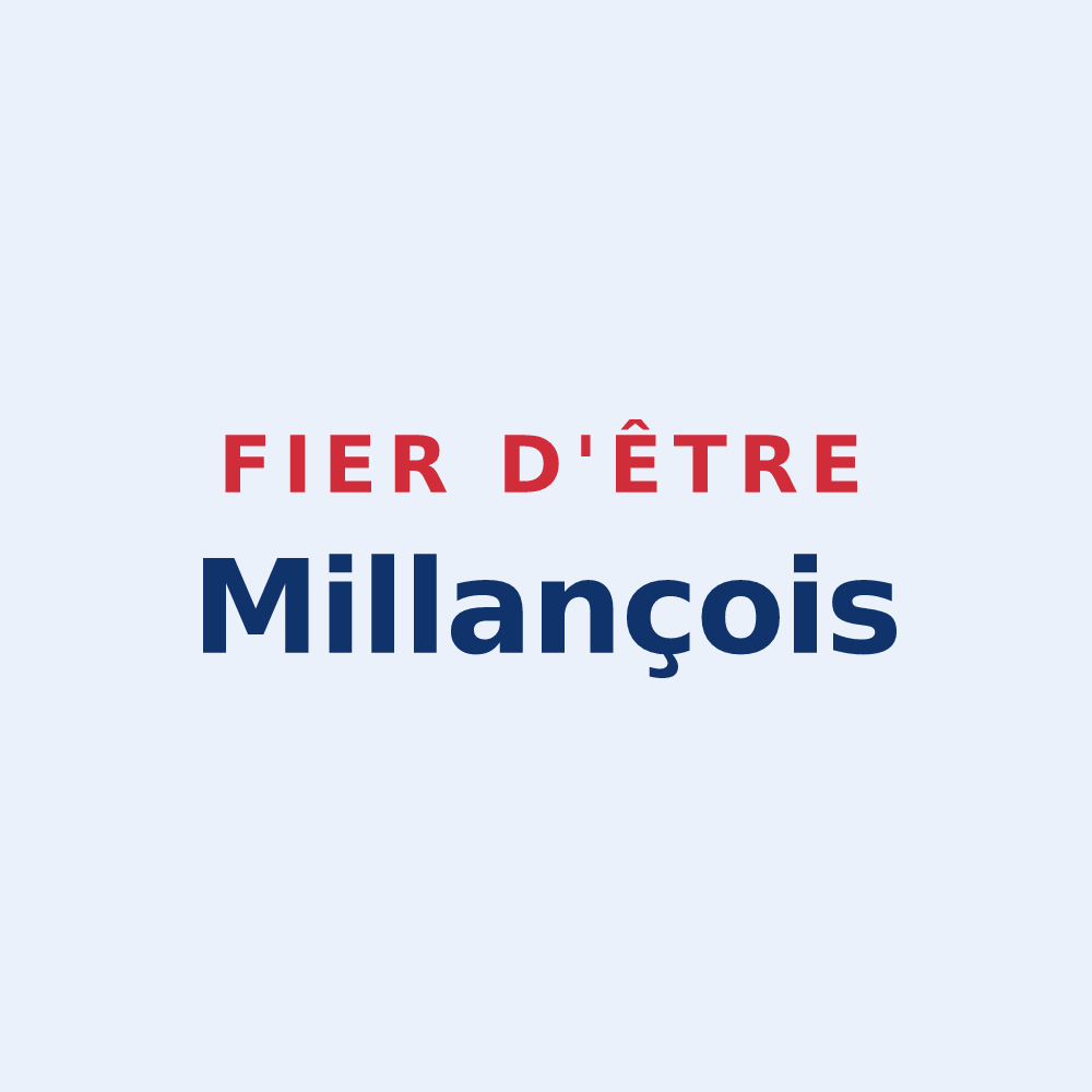 Sticker « Fier d'être Millançois » — design pour Millançay