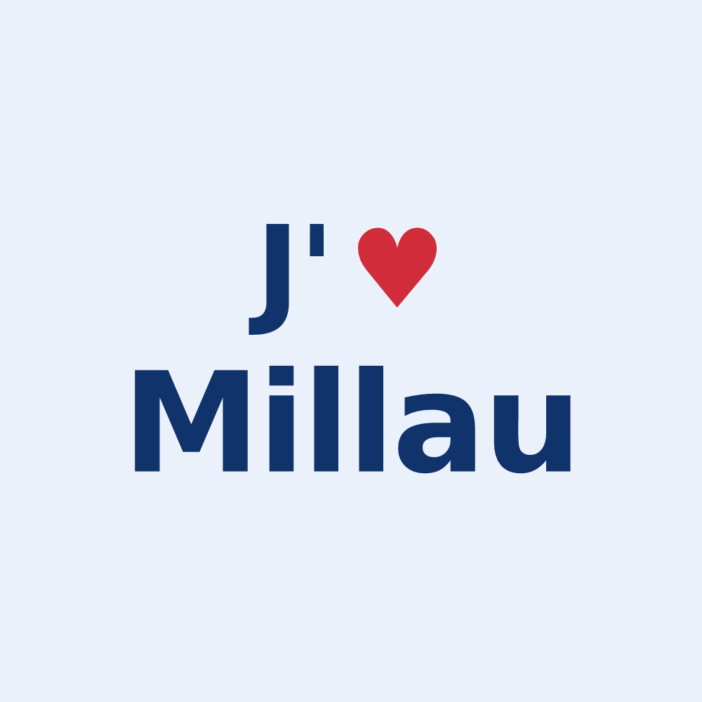 Sticker personnalisé Millau — design J'aime Millau