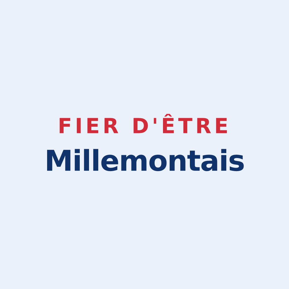 Sticker « Fier d'être Millemontais » — design pour Millemont