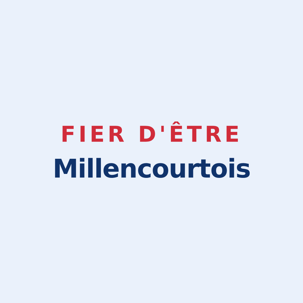 Sticker « Fier d'être Millencourtois » — design pour Millencourt-en-Ponthieu