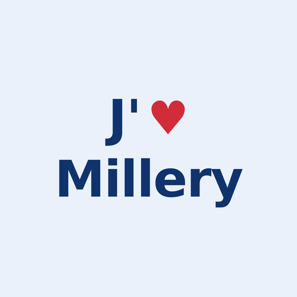 Sticker personnalisé Millery — design J'aime Millery