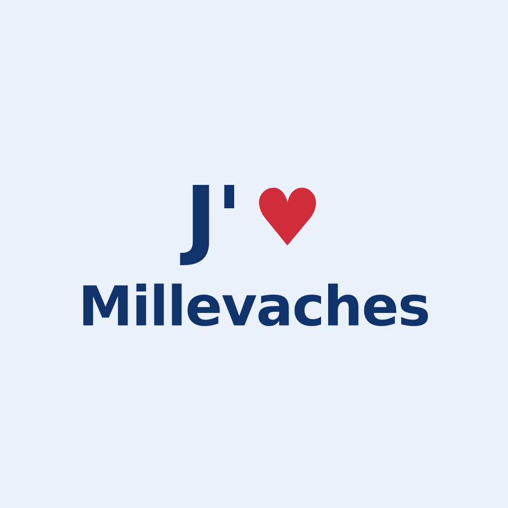 Sticker personnalisé Millevaches — design J'aime Millevaches