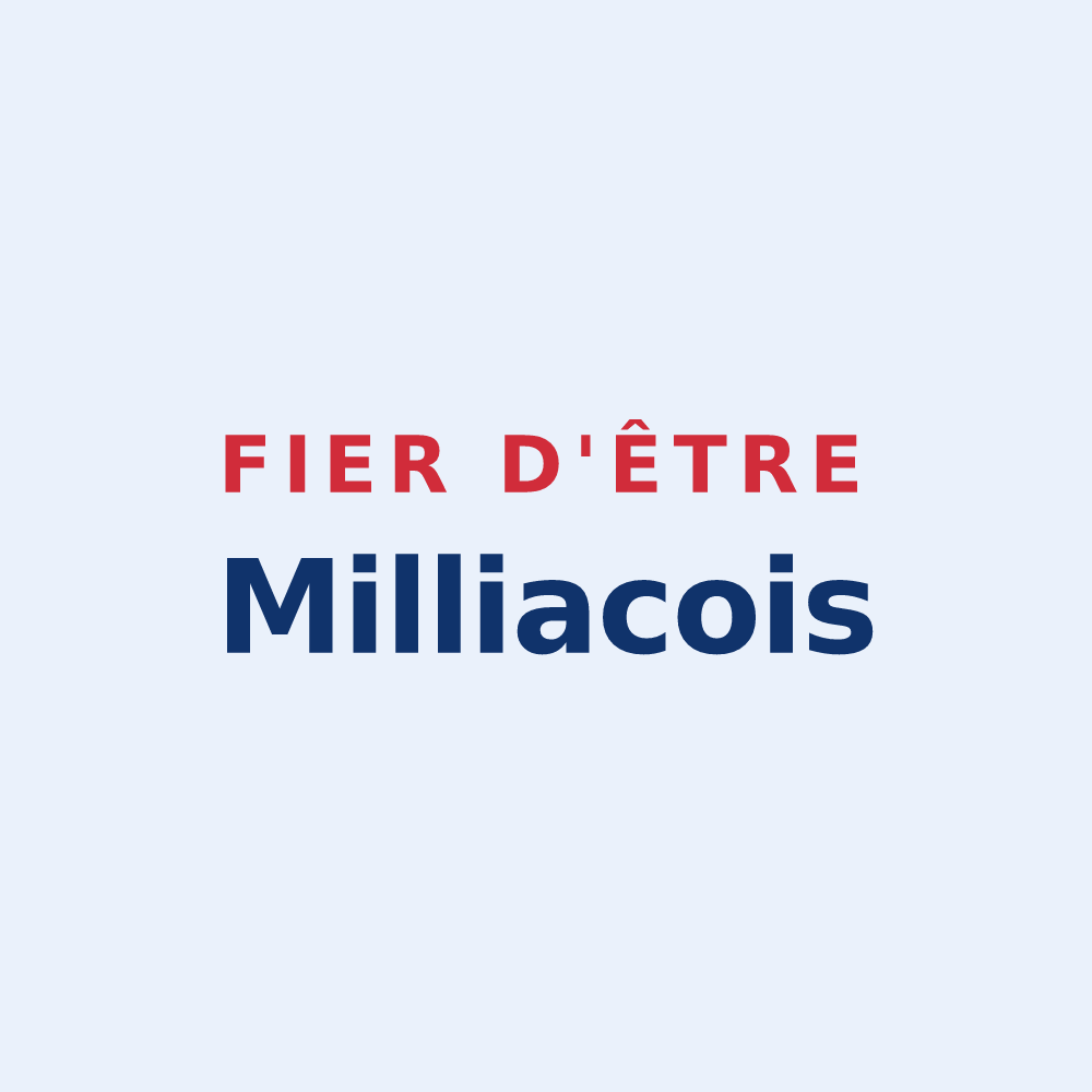 Sticker « Fier d'être Milliacois » — design pour Milly-la-Forêt