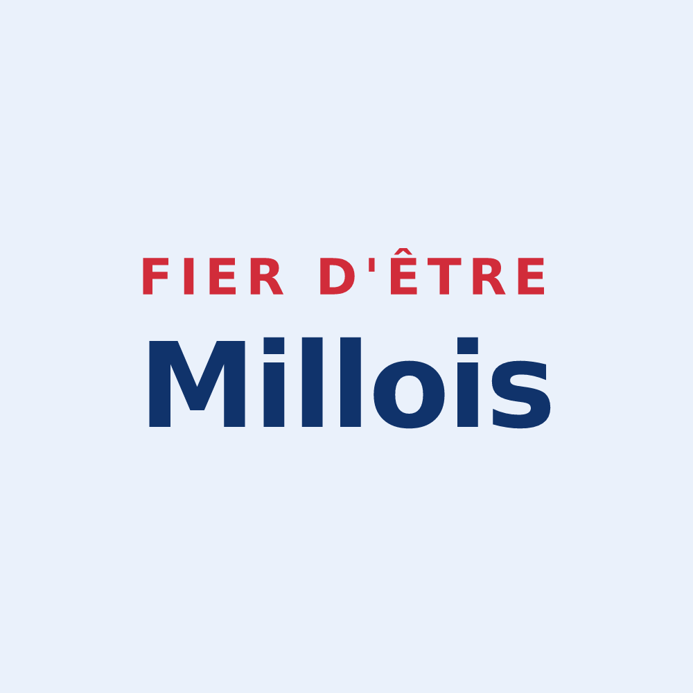 Sticker « Fier d'être Millois » — design pour Milly-sur-Bradon