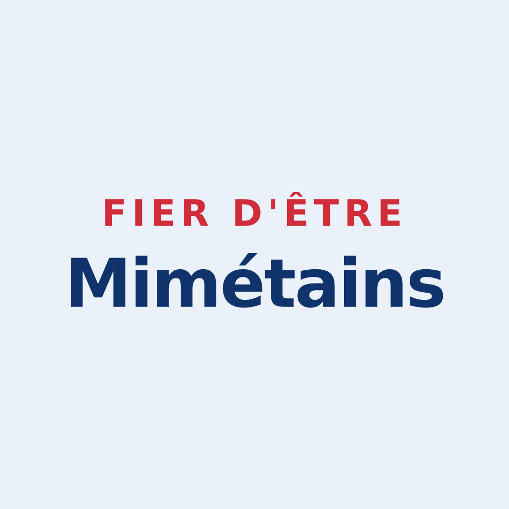 Sticker « Fier d'être Mimétains » — design pour Mimet