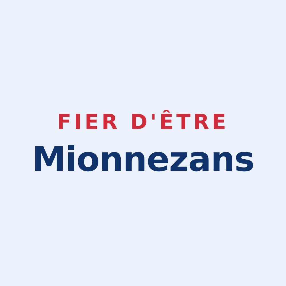 Sticker « Fier d'être Mionnezans » — design pour Mionnay