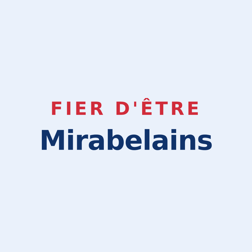 Sticker « Fier d'être Mirabelains » — design pour Mirabeau