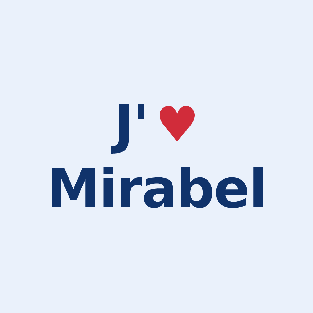 Sticker personnalisé Mirabel — design J'aime Mirabel