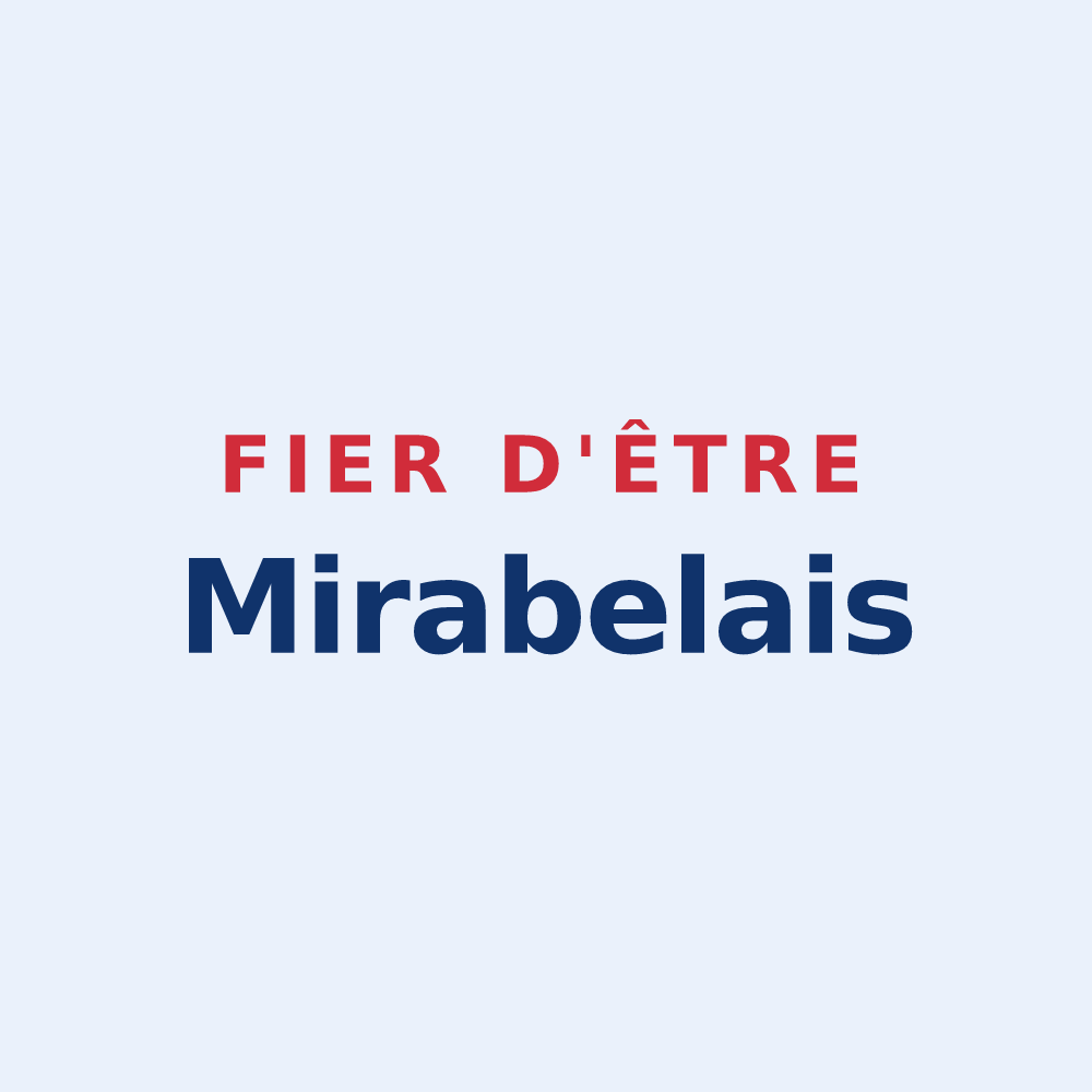 Sticker « Fier d'être Mirabelais » — design pour Mirabel