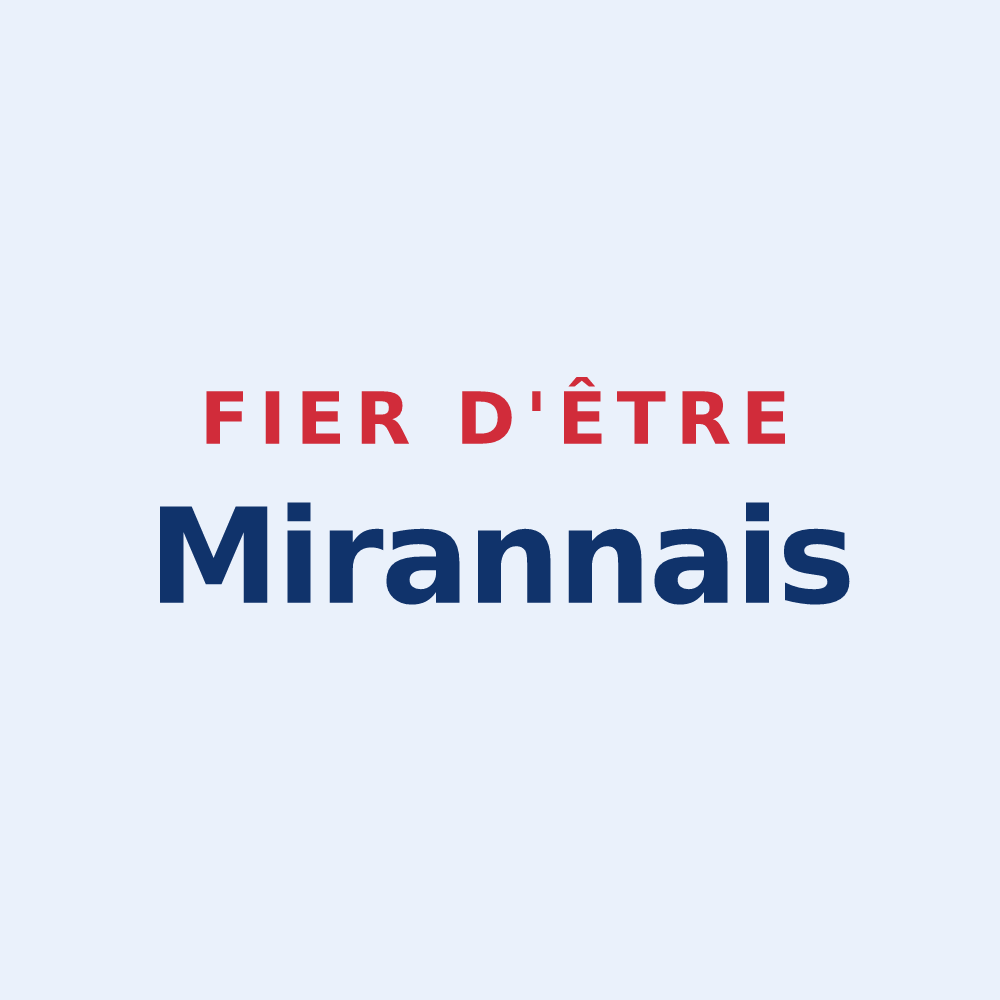 Sticker « Fier d'être Mirannais » — design pour Mirannes