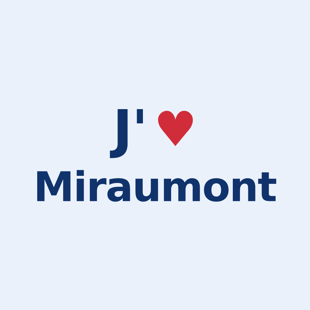 Sticker personnalisé Miraumont — design J'aime Miraumont