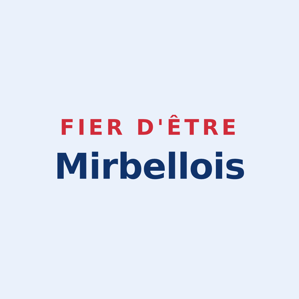 Sticker « Fier d'être Mirbellois » — design pour Mirbel