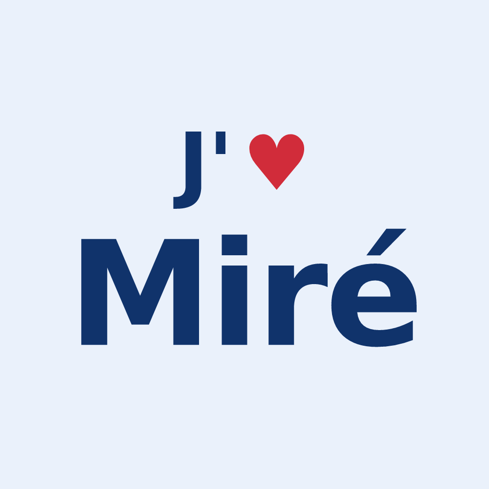 Sticker personnalisé Miré — design J'aime Miré