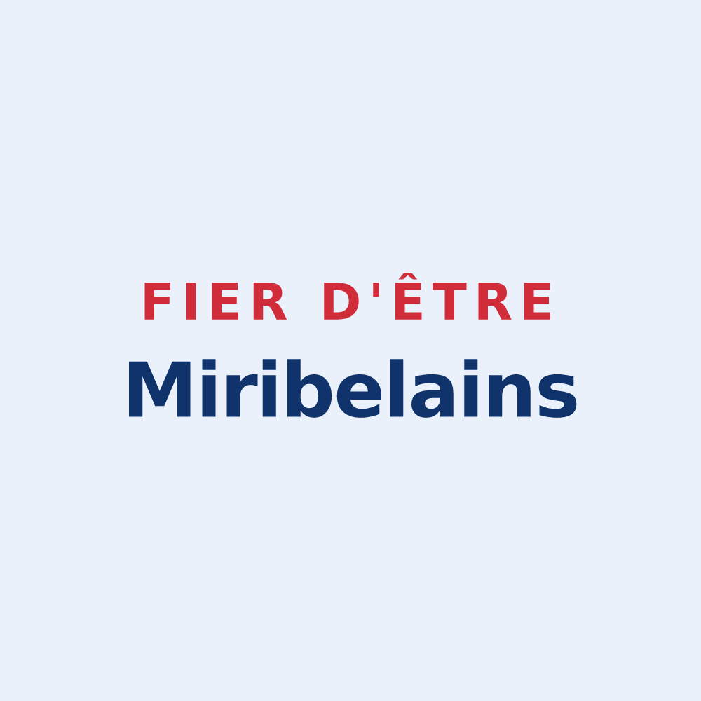 Sticker « Fier d'être Miribelains » — design pour Miribel-les-Échelles