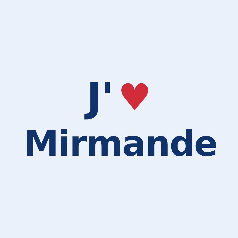 Sticker personnalisé Mirmande — design J'aime Mirmande