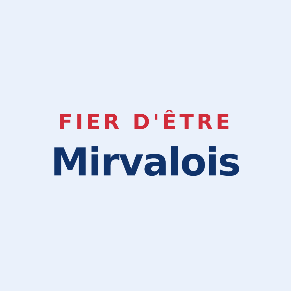 Sticker « Fier d'être Mirvalois » — design pour Mirvaux
