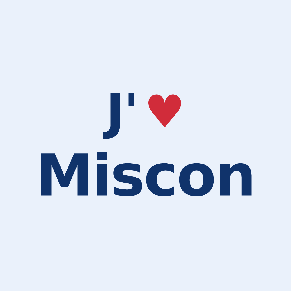 Sticker personnalisé Miscon — design J'aime Miscon