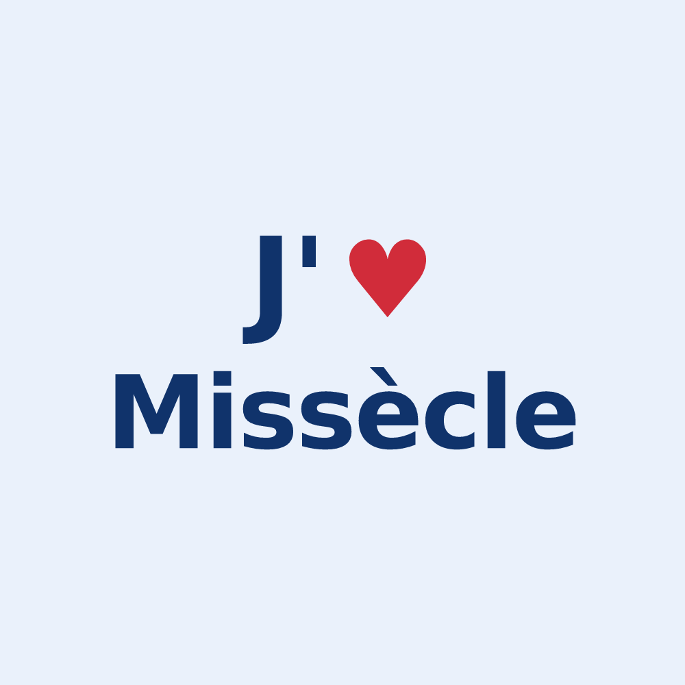 Sticker personnalisé Missècle — design J'aime Missècle