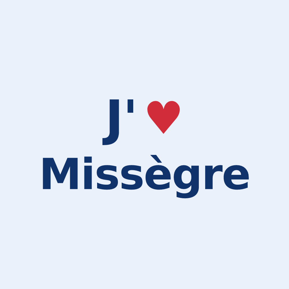 Sticker personnalisé Missègre — design J'aime Missègre