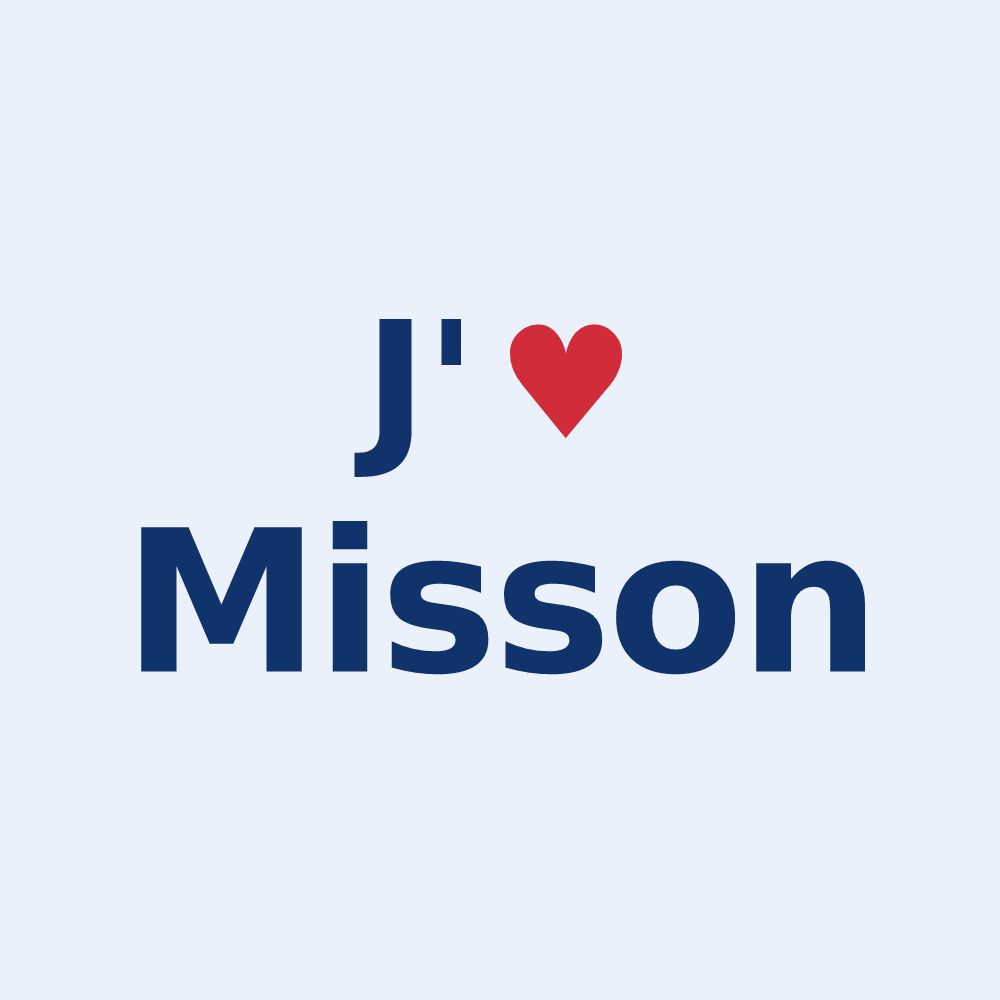 Sticker personnalisé Misson — design J'aime Misson