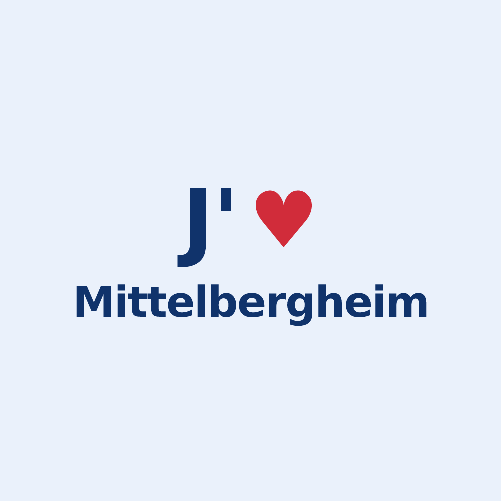 Sticker personnalisé Mittelbergheim — design J'aime Mittelbergheim
