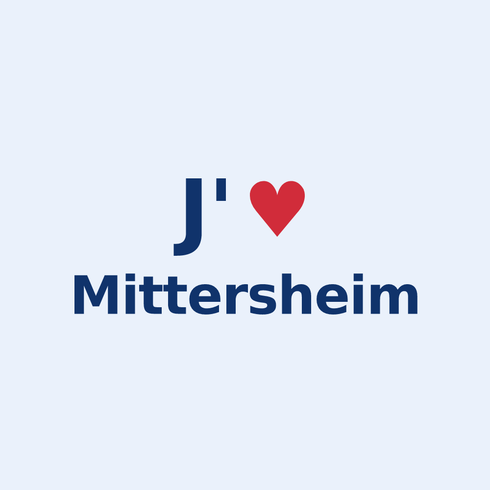 Sticker personnalisé Mittersheim — design J'aime Mittersheim