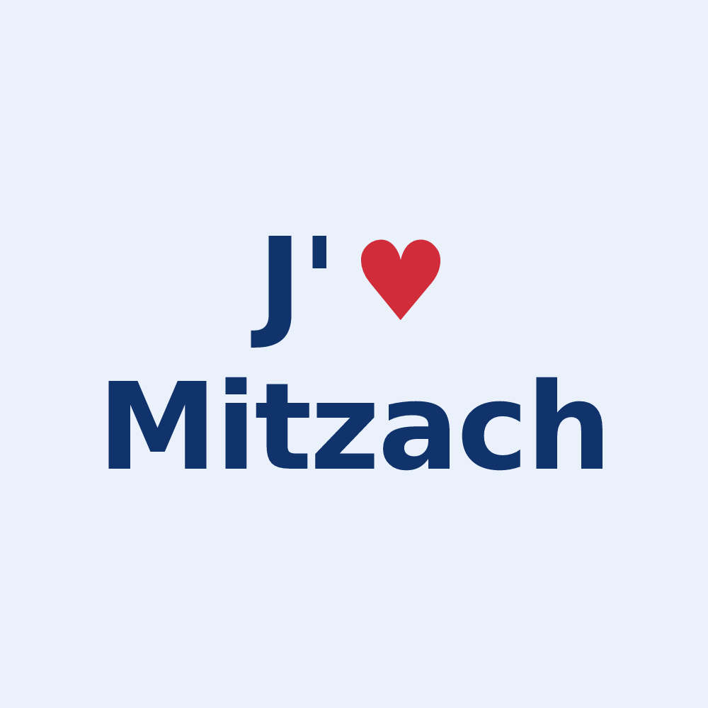 Sticker personnalisé Mitzach — design J'aime Mitzach