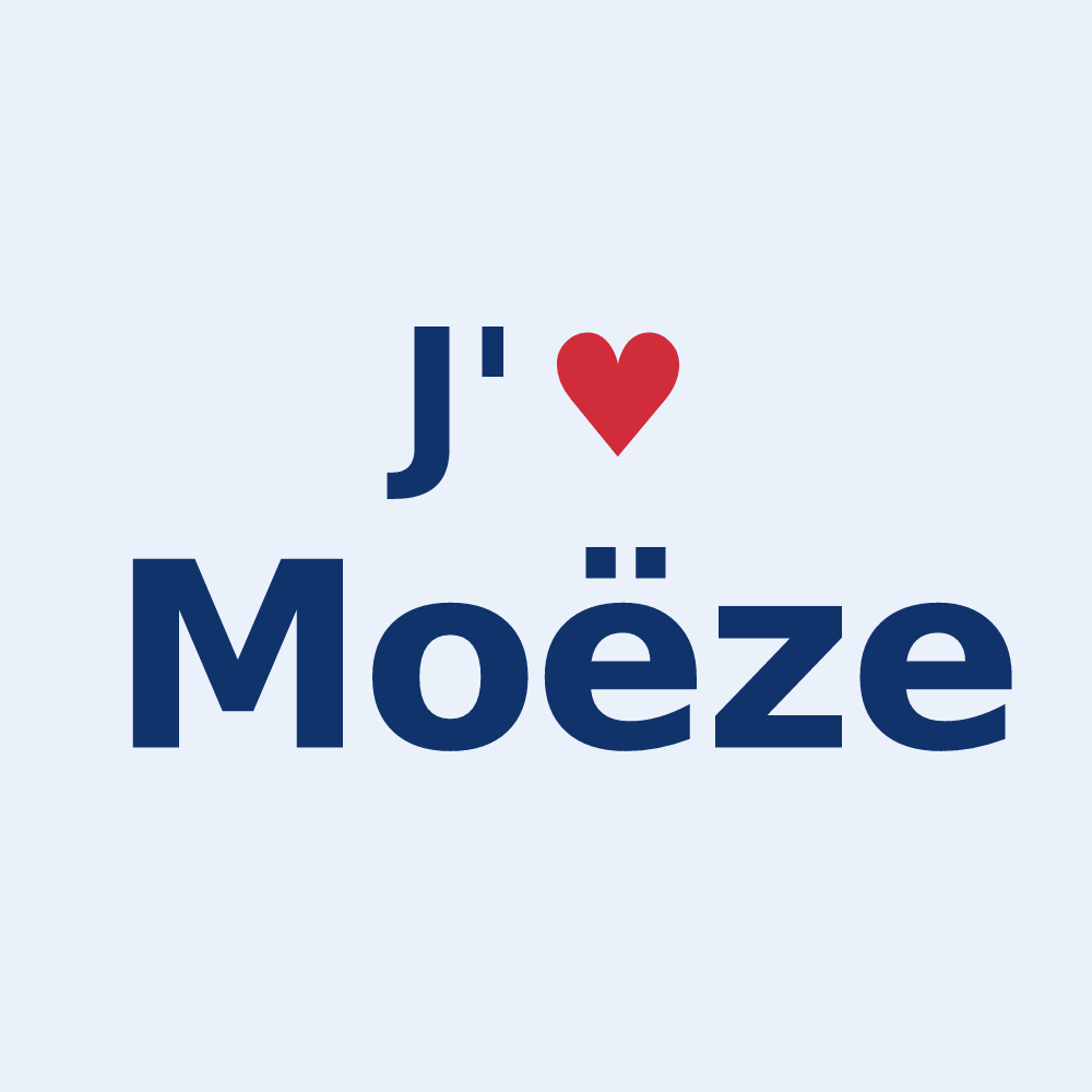 Sticker personnalisé Moëze — design J'aime Moëze