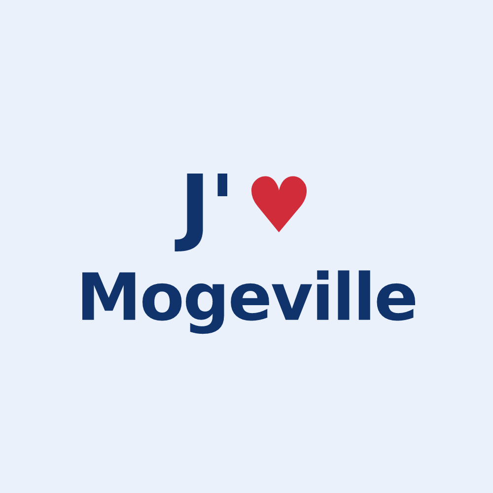 Sticker personnalisé Mogeville — design J'aime Mogeville