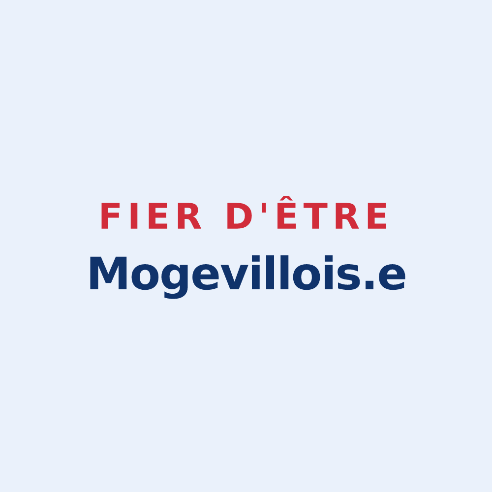 Sticker « Fier d'être Mogevillois.e » — design pour Mogeville