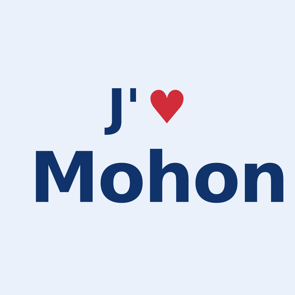 Sticker personnalisé Mohon — design J'aime Mohon