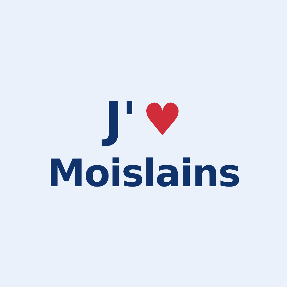 Sticker personnalisé Moislains — design J'aime Moislains