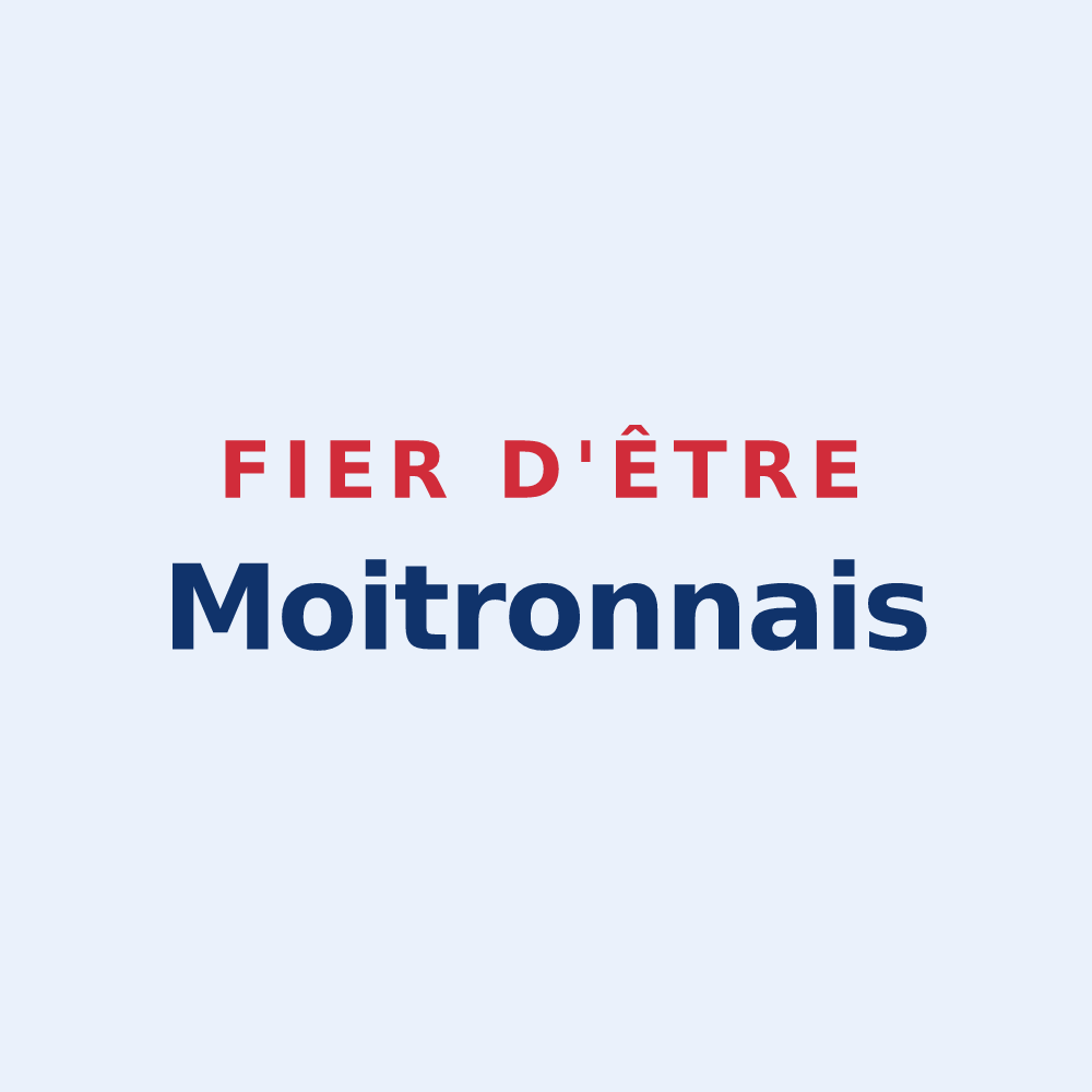 Sticker « Fier d'être Moitronnais » — design pour Moitron-sur-Sarthe