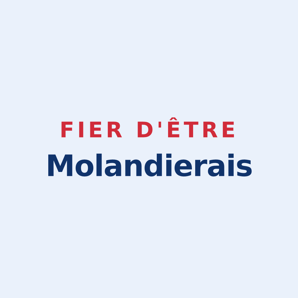 Sticker « Fier d'être Molandierais » — design pour Molandier