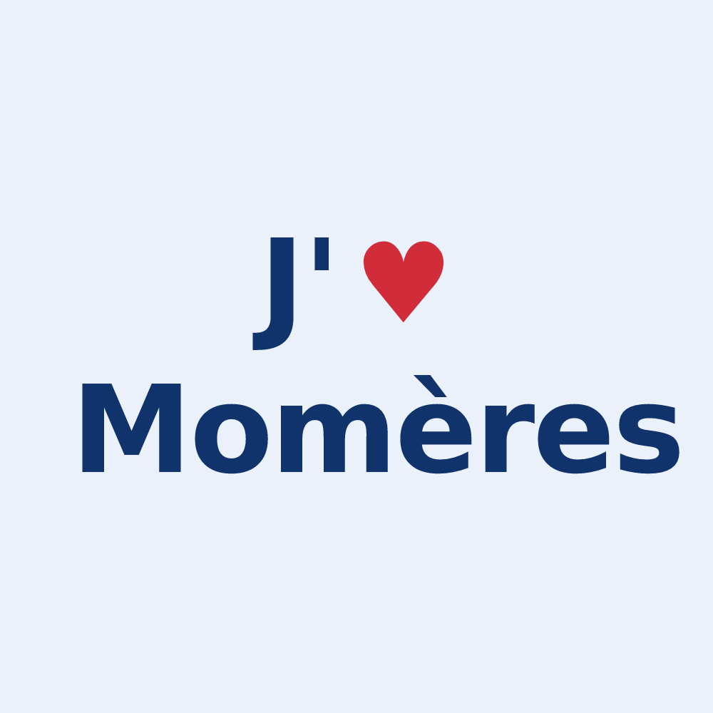Sticker personnalisé Momères — design J'aime Momères